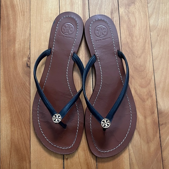 Tory Burch Shoes - Tory Burch Terra Thong Sandal-Sz 9-Navy-Gently worn